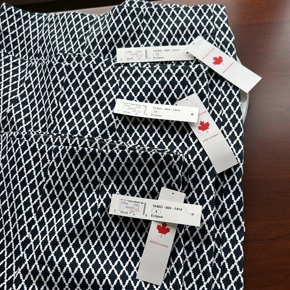 Tribal Eclipse  Bermuda shorts spandex nylon rayon blend size 4-10-12 - Picture 10 of 10